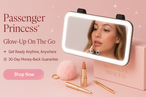 Passenger Princess LED Car Vanity Mirror